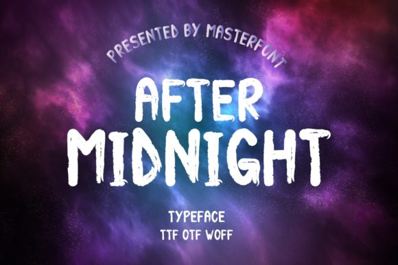 After Midnight: A Bold Display Font That Elevates Small Business Branding