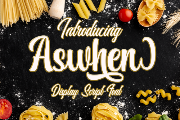 Aswhen: A Whimsical Display Font That Elevates Handmade Designs