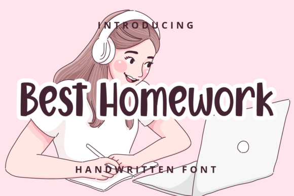 Best Homework: A Fun Display Font for Playful Branding Projects