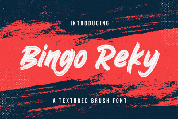 Bingo Reky: A Brushed Display Font for Crafters & Sellers