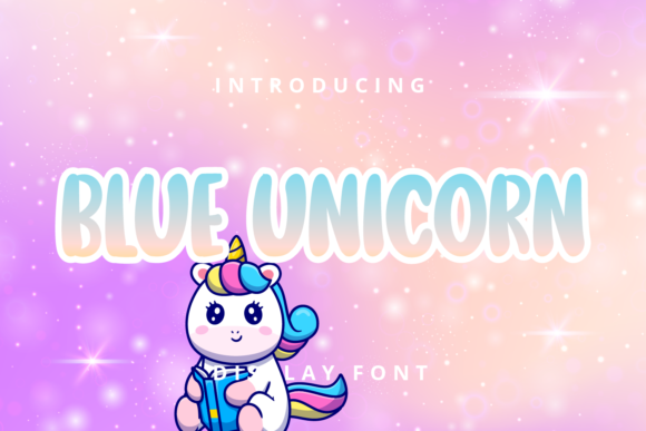 Blue Unicorn Font: A Joyful Display Typeface for Small Business Branding