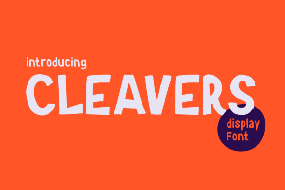Cleavers: A Bold Display Font for Impactful Design