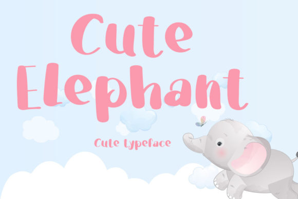 Cute Elephant: A Playful Display Font for Modern Web Design Projects