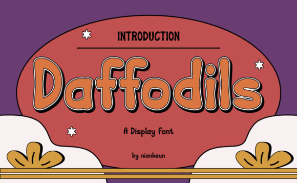 Daffodils: A Playful Display Font for Modern Web Design