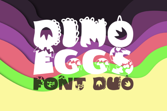 Dino Eggs Duo: A Display Font for Bold Brand Campaigns