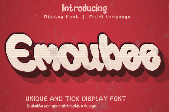 Emoubee: A Bold Display Font for Modern Web Design