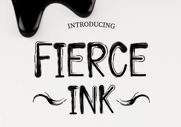 Fierce Ink: A Cool Brushed Display Font for Modern Branding