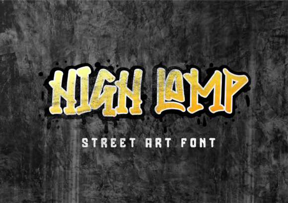 High Lamp: The Graffiti-Styled Display Font for Bold Digital Campaigns