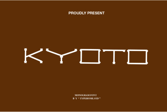 Kyoto Monogram: A Stylish Display Font for Business Branding