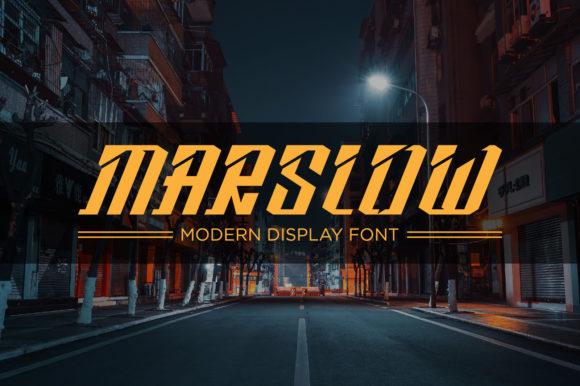 Marslow: A Bold Display Font That Powers Up Your Campaign Visuals