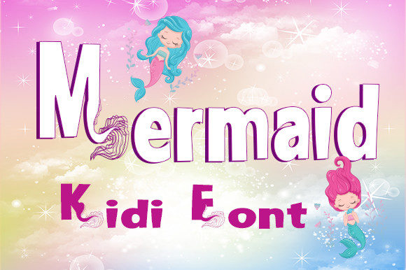 Mermaid Kidi: A Whimsical Display Font for Digital Branding and Web Design
