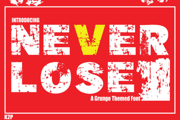 Never Lose: A Bold Display Font for Dynamic Web Design