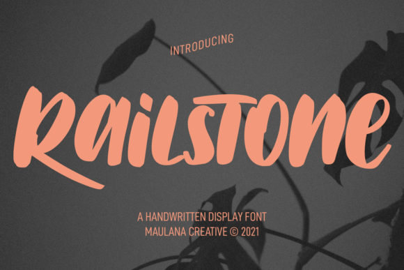 Railstone: A Joyful Display Font for Modern Branding Projects