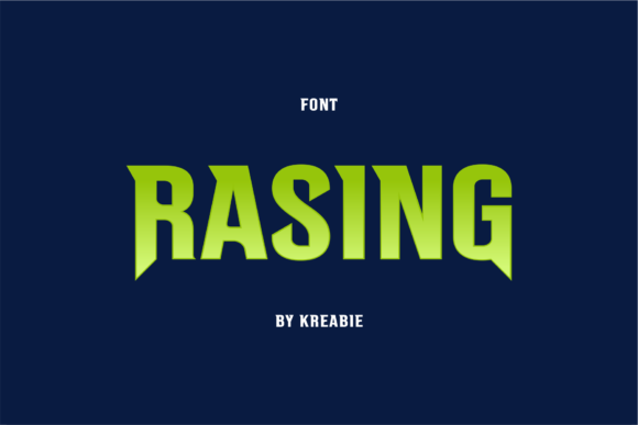 Rasing: A Bold Display Font for Modern Branding Projects