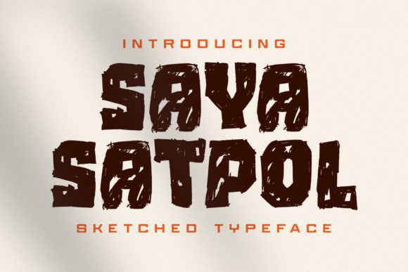 Saya Satpol: A Bold Display Font for Building a Consistent Brand Identity