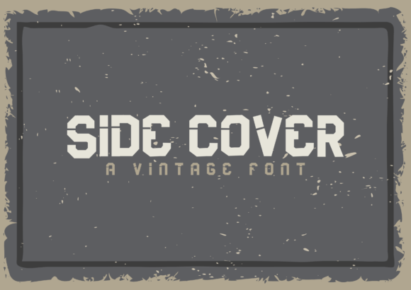 Side Cover: A Bold Display Font for Modern Editorial Design