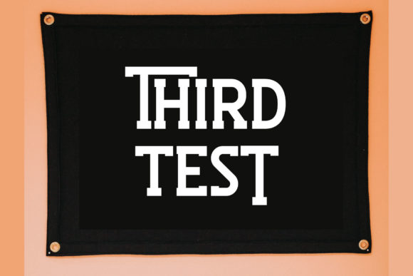Third Test: A Dynamic Display Font for Modern Editorial Design