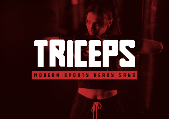 Triceps: A Bold Display Font for Scroll-Stopping Digital Campaigns