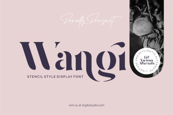 Wangi: A Bold Display Font for Modern Editorial Design