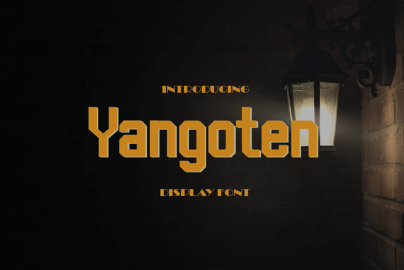 Yangoten: A Bold Display Font That Elevates Handmade Product Design